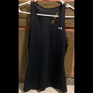 Under Armour Black Racerback Tank Top! Size Small, EUC! 🖤🖤🖤